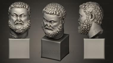 Busts and heads antique and historical (BUSTA_0091) 3D model for CNC machine
